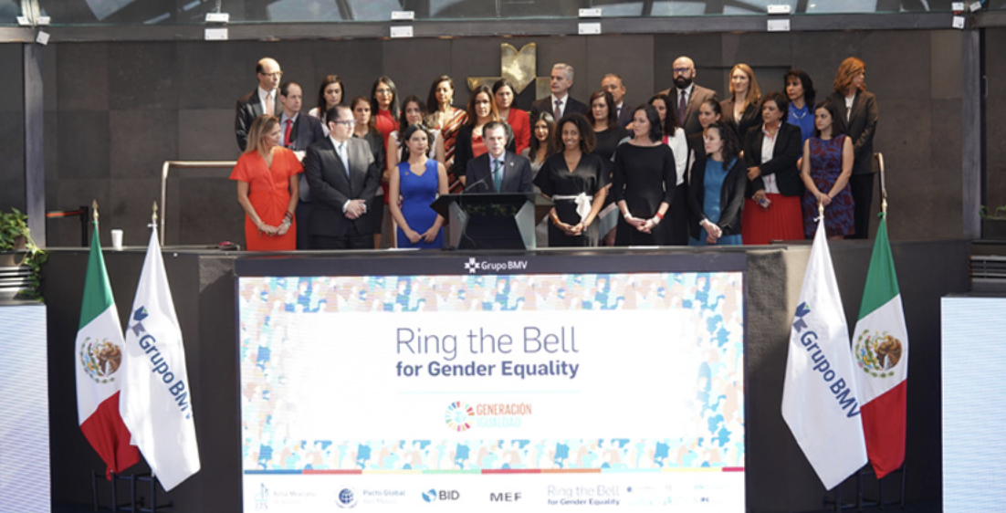 Ring The Bell for Gender Equality en México desde BMV