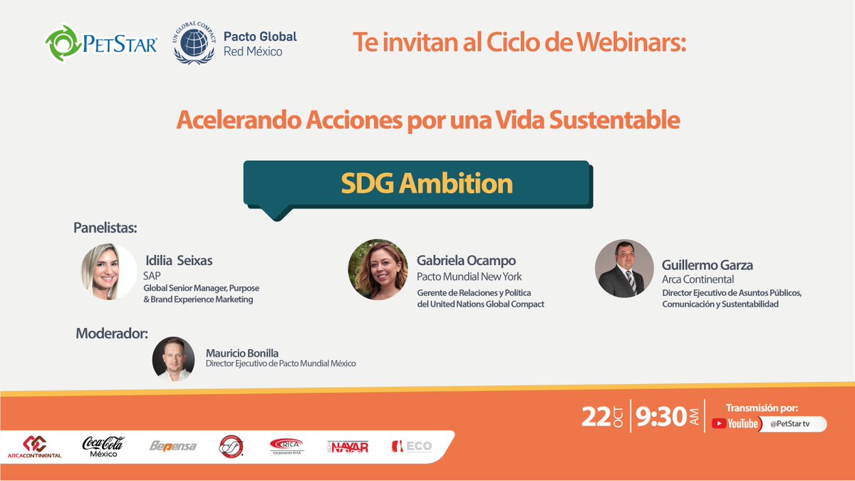 SDG AMBITION / 2da Sesión Ciclo PetStar y Pacto Mundial México