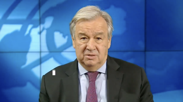 Unámonos en 2021 para sanar el mundo de COVID19 y el cambio climático, pide António Guterres en su mensaje de fin de año